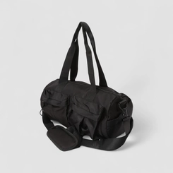 Bolsa Esportiva Vertus Grande Gym Bag Bolsos Frontais Preto