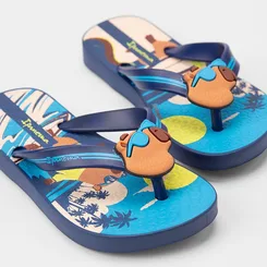 Chinelo Infantil Ipanema Capivara Praia Azul