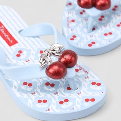 Chinelo Infantil Ipanema Cereja Glitter Azul