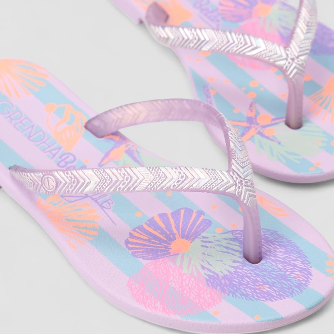 Chinelo Infantil Grendha Fundo Do Mar Roxo