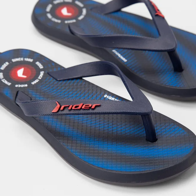 Chinelo Infantil Rider R1 Style Azul & Preto