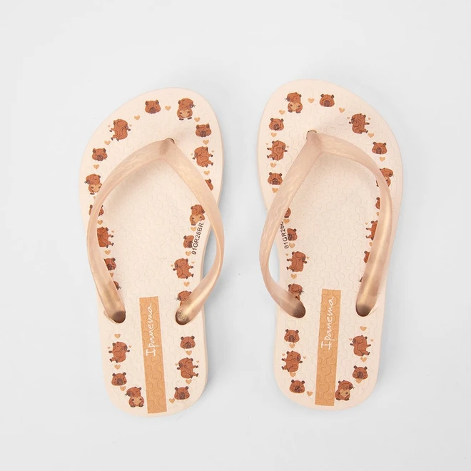 Chinelo Bebê Ipanema Day Capivara Bege