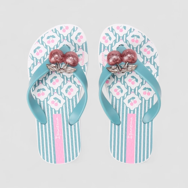 Chinelo Infantil Ipanema Glitter Cereja Verde