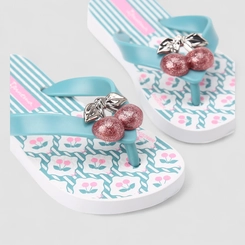 Chinelo Infantil Ipanema Glitter Cereja Verde