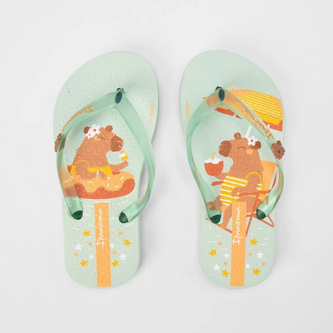 Chinelo Bebê Ipanema Hype Capivara Verde