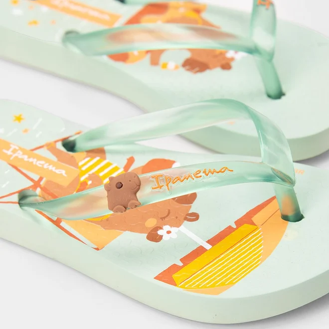 Chinelo Bebê Ipanema Hype Capivara Verde