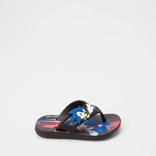 Chinelo Bebê Grendene Sonic Preto