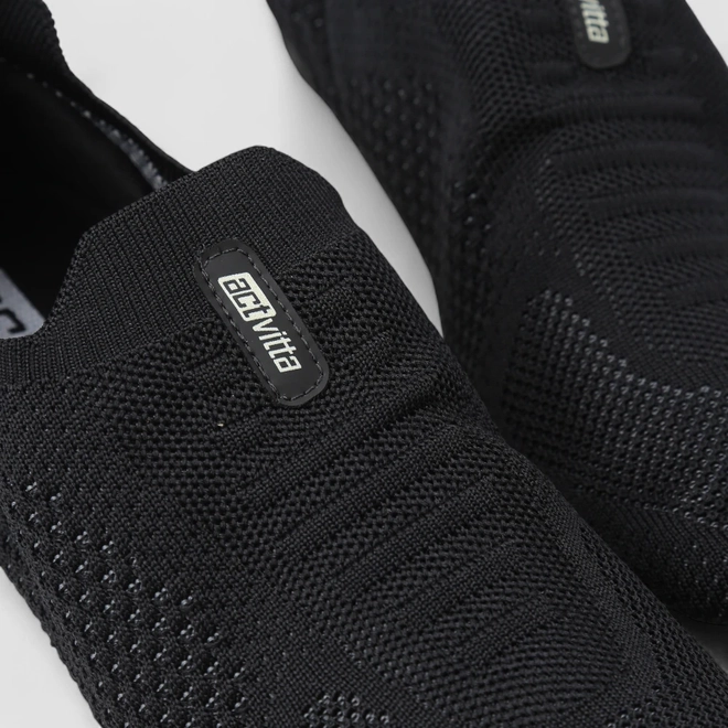 Slip On Esportivo Masculino Actvitta Knit Preto