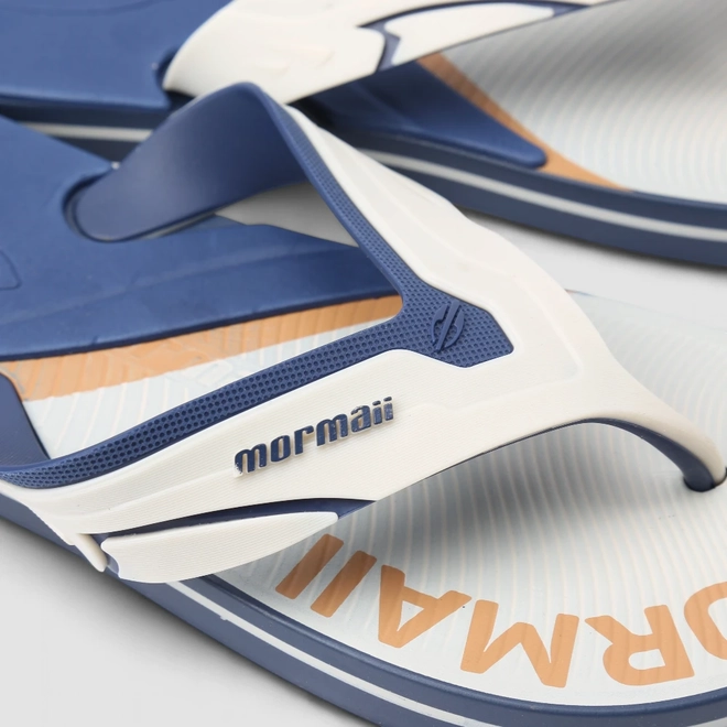 Chinelo Masculino Mormaii Azul & Branco