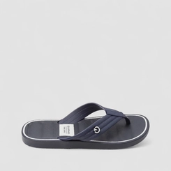 Chinelo Masculino Cartago Listra Branca Azul Marinho
