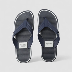 Chinelo Masculino Cartago Listra Branca Azul Marinho