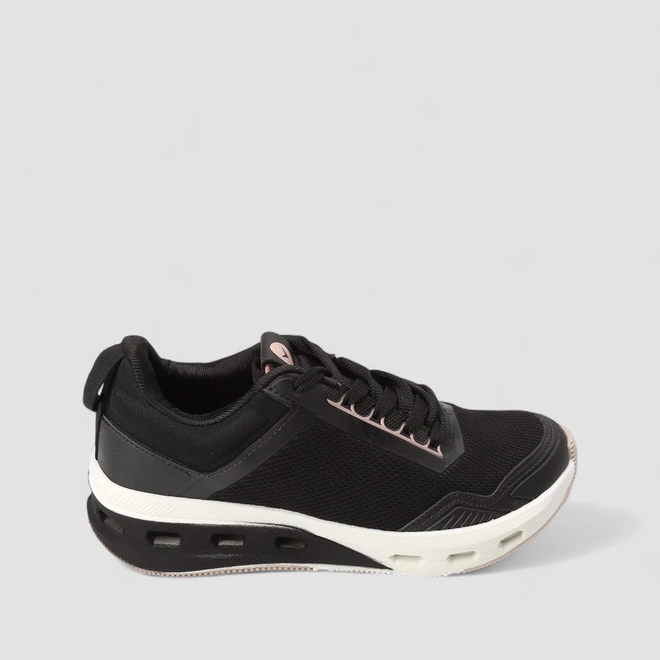 Tênis Esportivo Masculino Vertus Preto & Rosa
