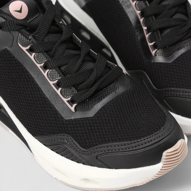 Tênis Esportivo Masculino Vertus Preto & Rosa