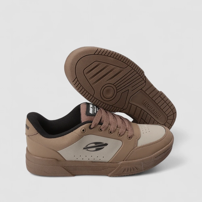 Tênis Casual Masculino Mormaii Recortes Marrom