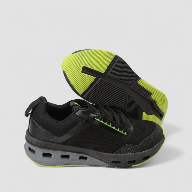 Tênis Esportivo Masculino Vertus Preto & Verde