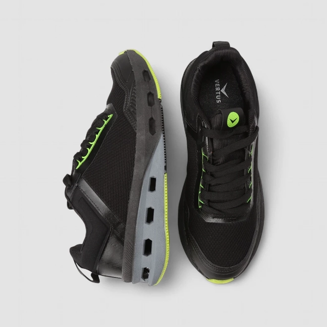 Tênis Esportivo Masculino Vertus Preto & Verde