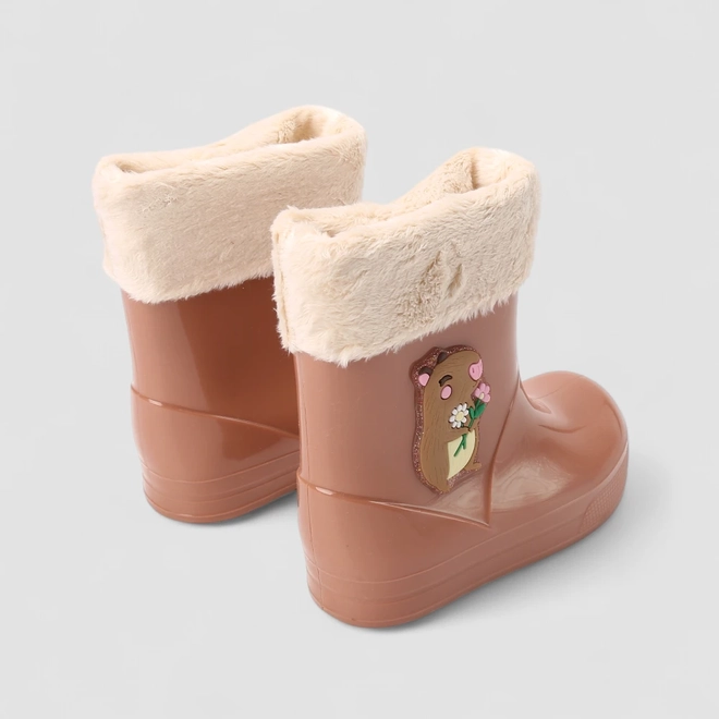 Galocha Infantil Gabrielinha Capivara Caramelo