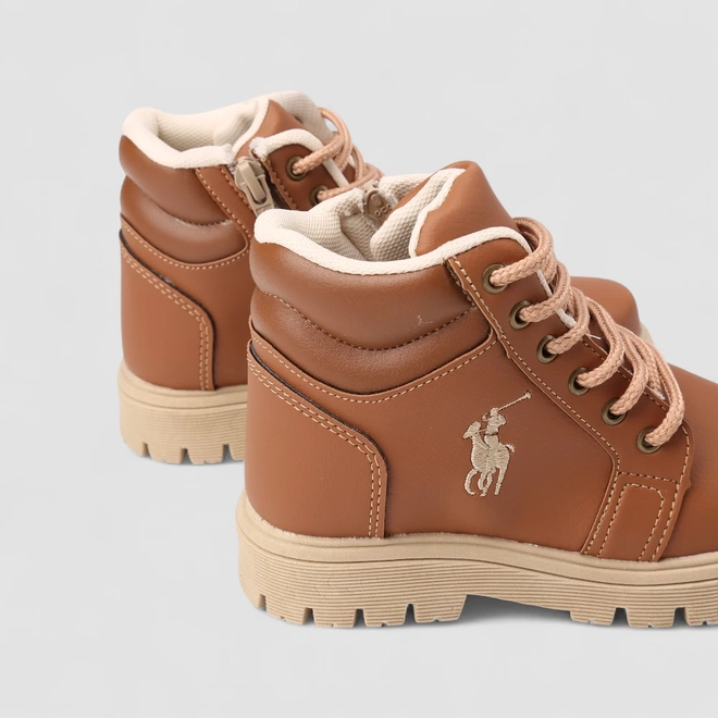 Bota Coturno Infantil Vertus Tratorada Caramelo