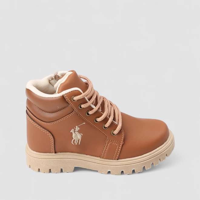 Bota Coturno Infantil Vertus Tratorada Caramelo