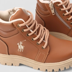 Bota Coturno Infantil Vertus Tratorada Caramelo