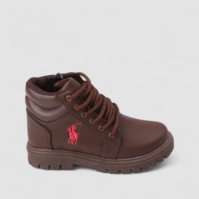 Bota Coturno Infantil Vertus Tratorada Marrom