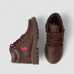 Bota Coturno Infantil Vertus Tratorada Marrom