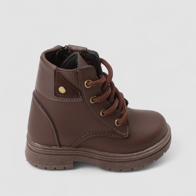 Bota Coturno Infantil Vertus Marrom