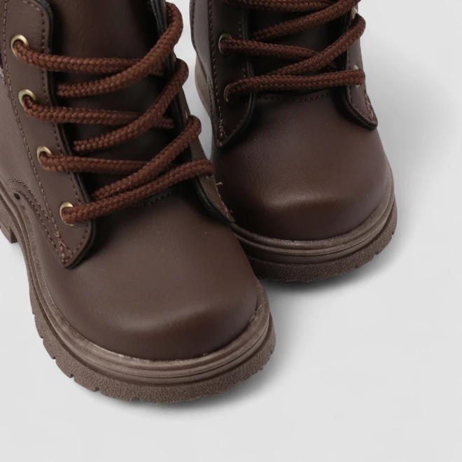 Bota Coturno Infantil Vertus Marrom