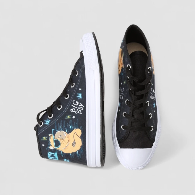 Tênis Casual Feminino Vertus Estampa Capivara Preto