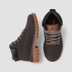 Bota Coturno Infantil Molekinho Tratorada Preto