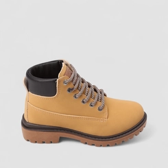 Bota Coturno Infantil Molekinho Tratorada Caramelo