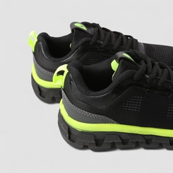 Tênis Esportivo Infantil Vertus Detalhe Neon Preto
