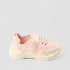 Tênis Casual Infantil Gabrielinha Tira Aderente Mesh Rosa