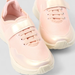 Tênis Casual Infantil Gabrielinha Tira Aderente Mesh Rosa