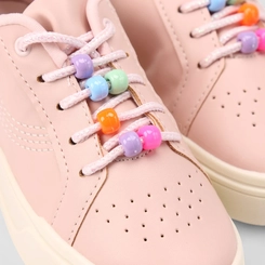 Tênis Casual Infantil Gabrielinha Recorte Metalizado Miçangas Rosa