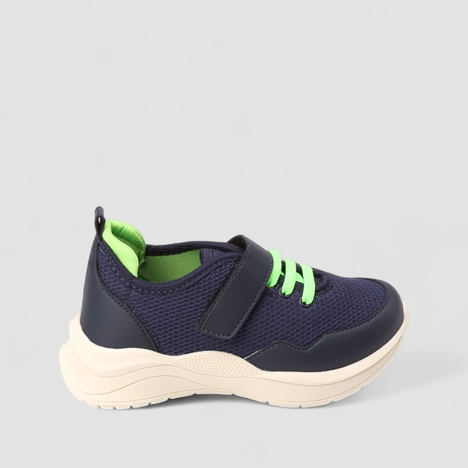 Tênis Casual Infantil Vertus Tira Aderente Azul