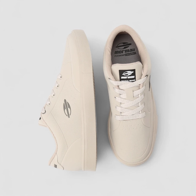 Tênis Casual Masculino Mormaii Bege