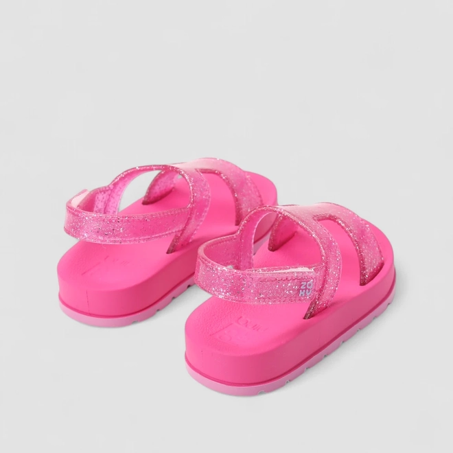 Sandália Infantil Zaxy Glitter Rosa