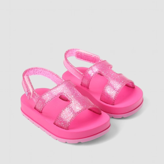 Sandália Infantil Zaxy Glitter Rosa