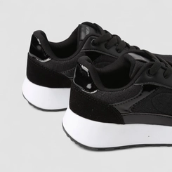 Tênis Casual Feminino Gabriela Camurça Preto