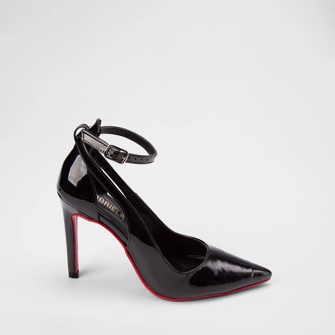 Scarpin Feminino Gabriela Salto Fino Verniz Preto