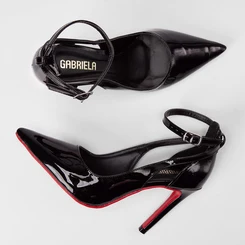 Scarpin Feminino Gabriela Salto Fino Verniz Preto