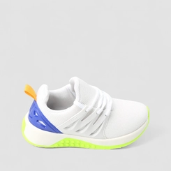 Tênis Casual Infantil Vertus Sola Neon Mesh Branco