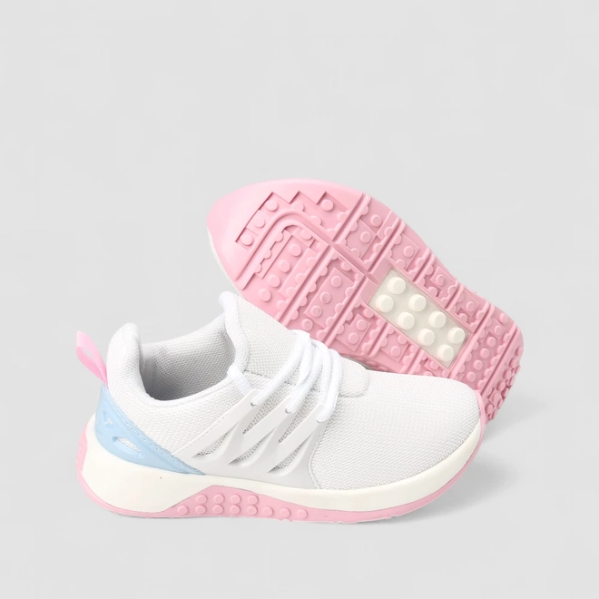 Tênis Casual Infantil Vertus Branco Rosa