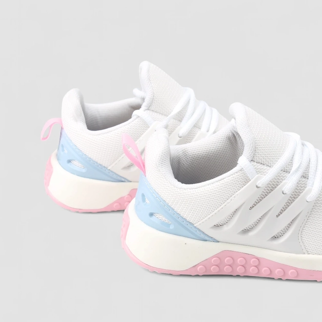 Tênis Casual Infantil Vertus Branco Rosa