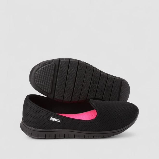 Tênis Feminino Actvitta Slip-On Mesh Preto
