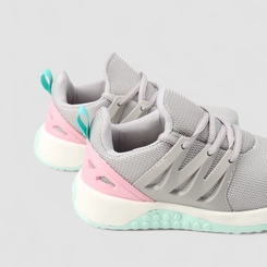 Tênis Casual Infantil Vertus Mesh Rosa Cinza
