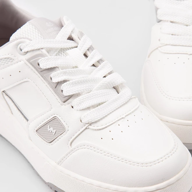 Tênis Casual Feminino Via Marte Sola Alta Reta Original Branco