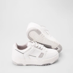 Tênis Casual Feminino Via Marte Sola Alta Reta Original Branco