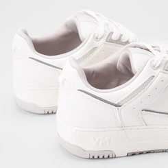 Tênis Casual Feminino Via Marte Sola Alta Reta Original Branco